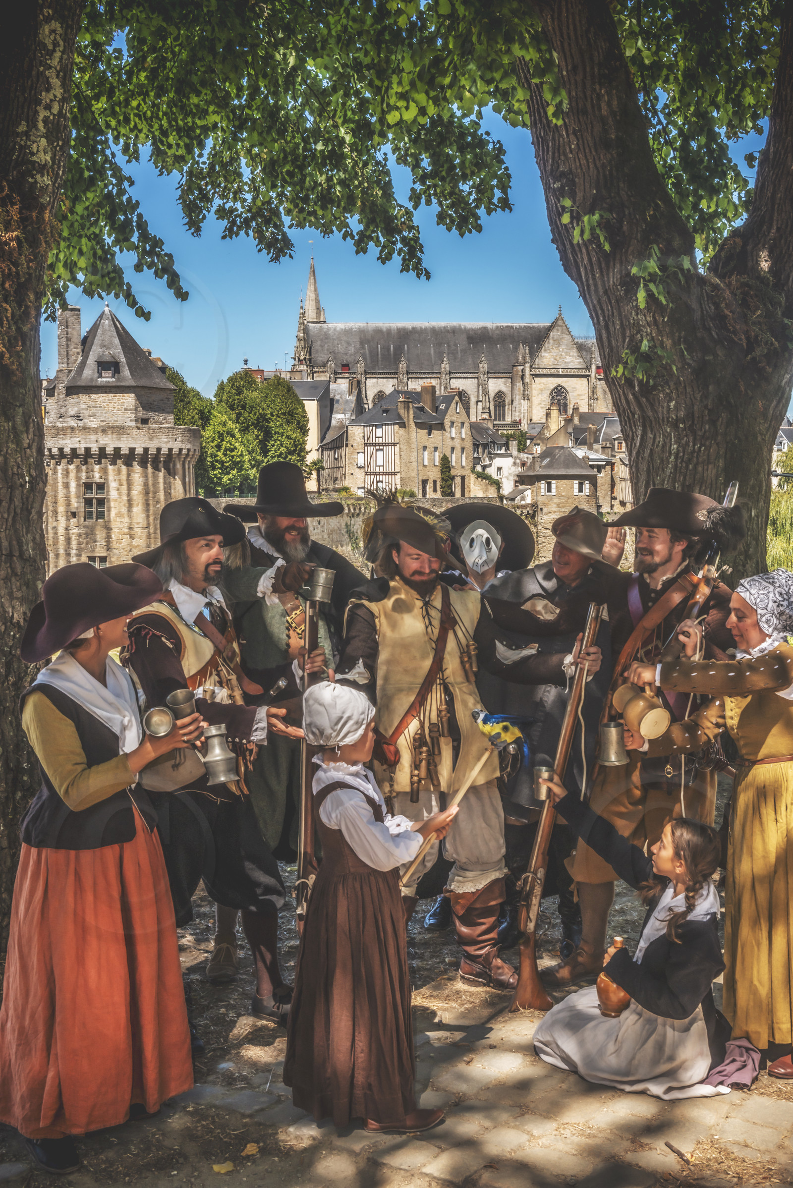 1633 - Le nouveau roi du papegault félicité chaleureusement par les vannetais